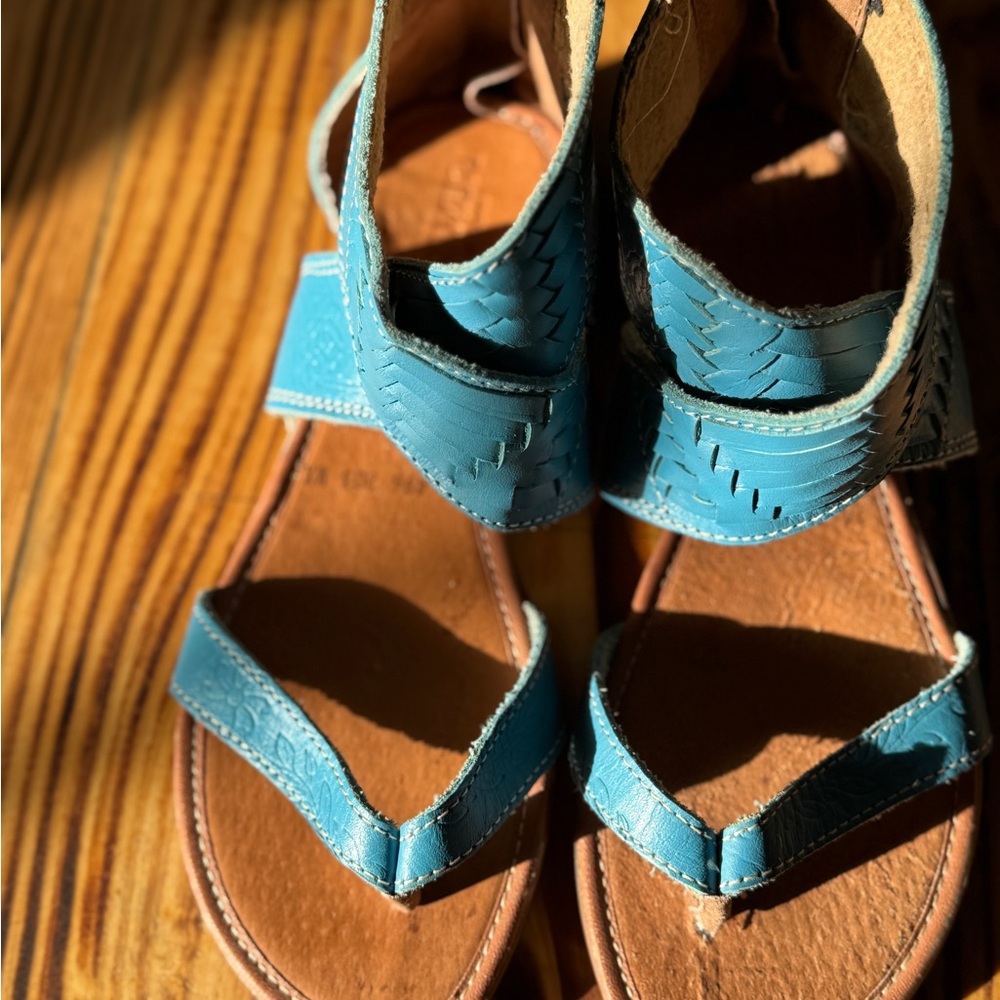 Chic Blue Raramuri Sandals
